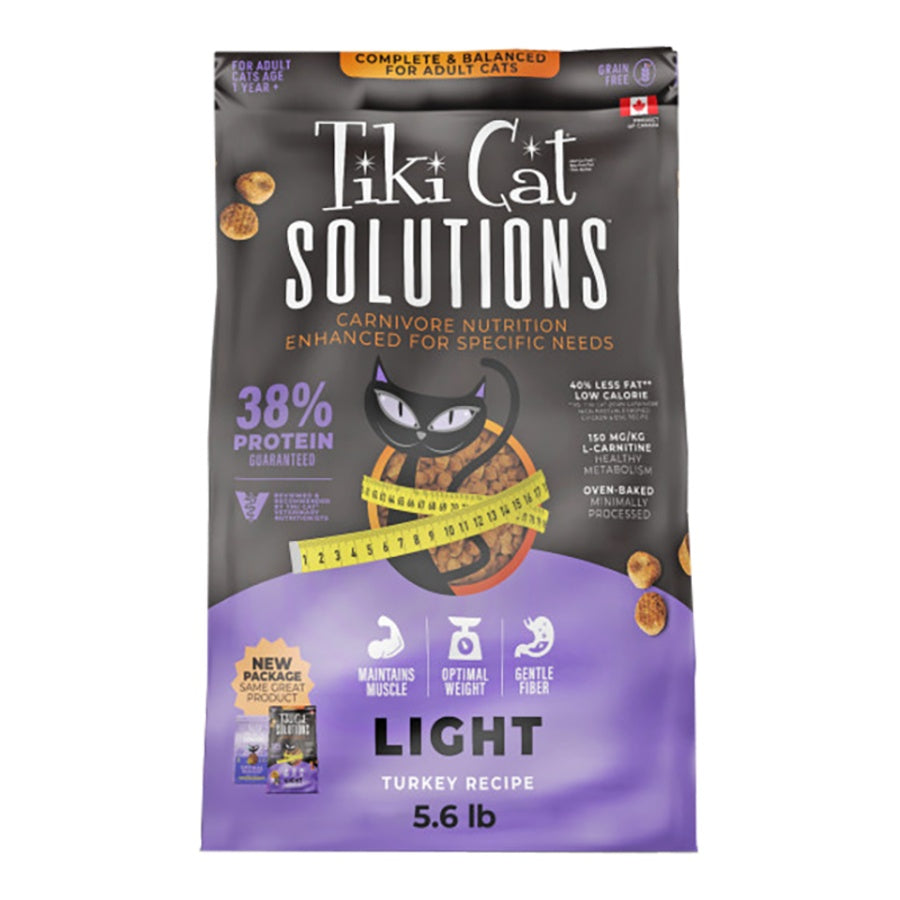 Tiki Cat Solutions Light Turkey Grain-Free Dry Cat Food 5.6lb