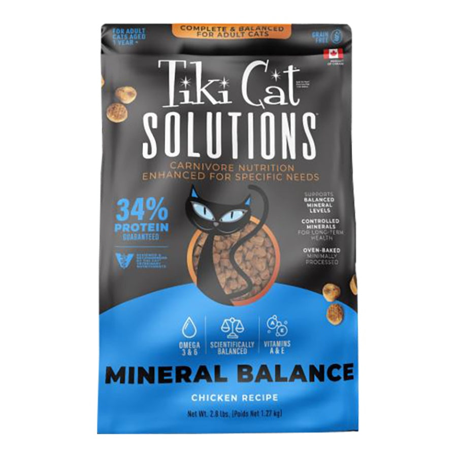 Tiki Cat Solutions Mineral Balance Chicken Grain-Free Dry Cat Food 2.8lb