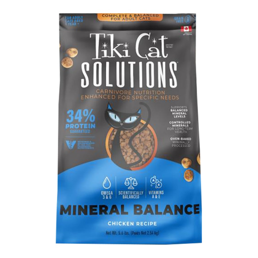 Tiki Cat Solutions Mineral Balance Chicken Grain-Free Dry Cat Food 5.6lb