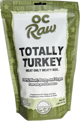 OC Raw Frozen Totally Turkey Meaty Rox for Dogs & Cats 2lb