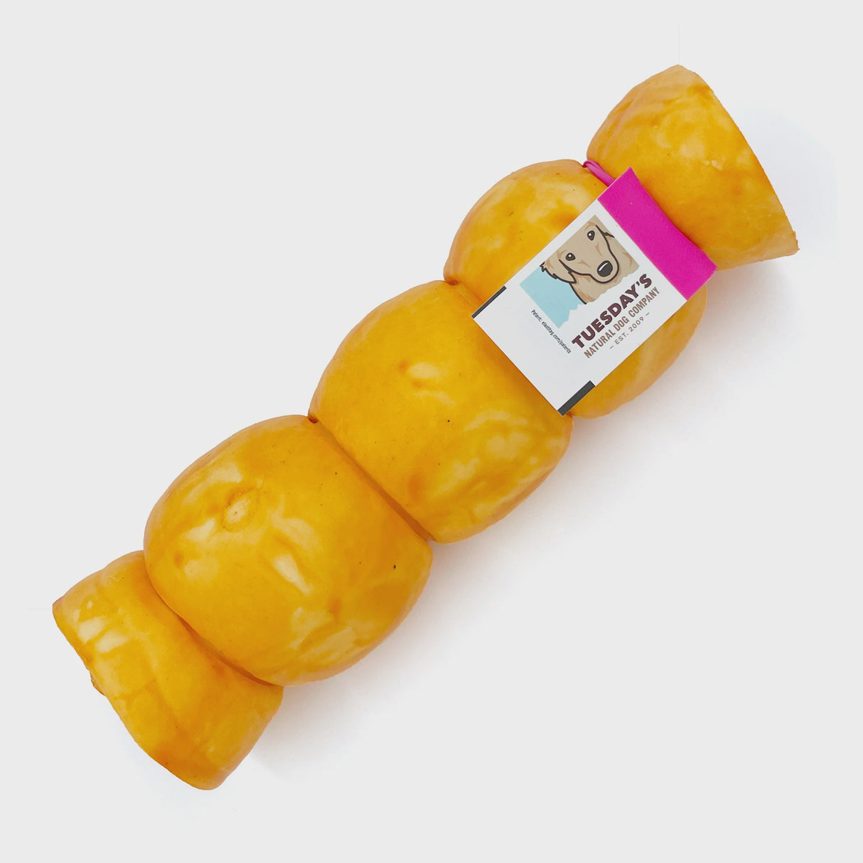 Tuesday's Natural Dog Company 10-12" Peanut Butter Basted Beef Cheek Roll Dog Chew