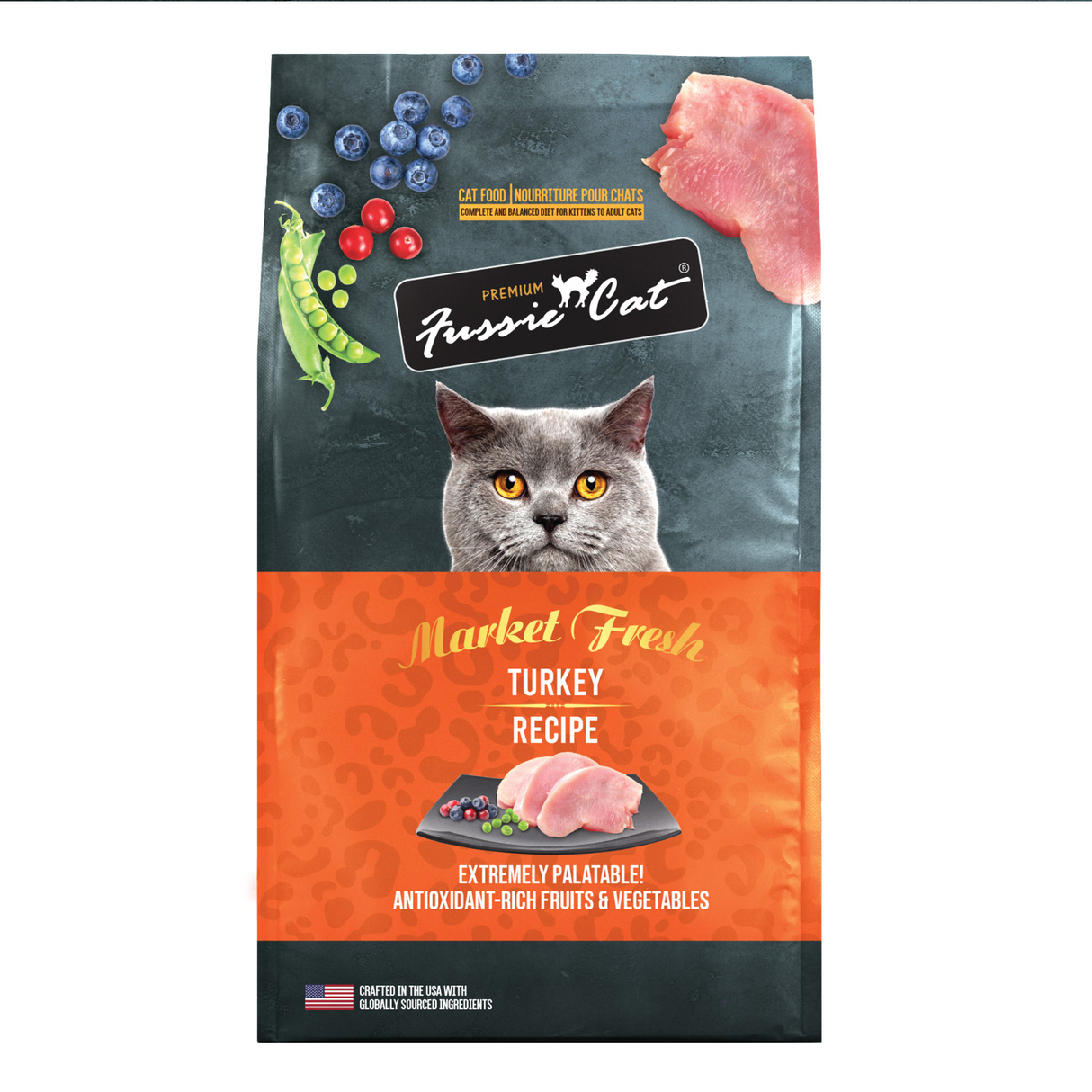 Fussie Cat Market Fresh Turkey Dry Cat Food 3.5lb