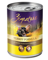 Image of a Can of Zignature Turkey Formula dog food 