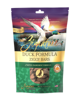 Zignature Ziggy Bar Biscuit Dog Treats - Duck 12oz