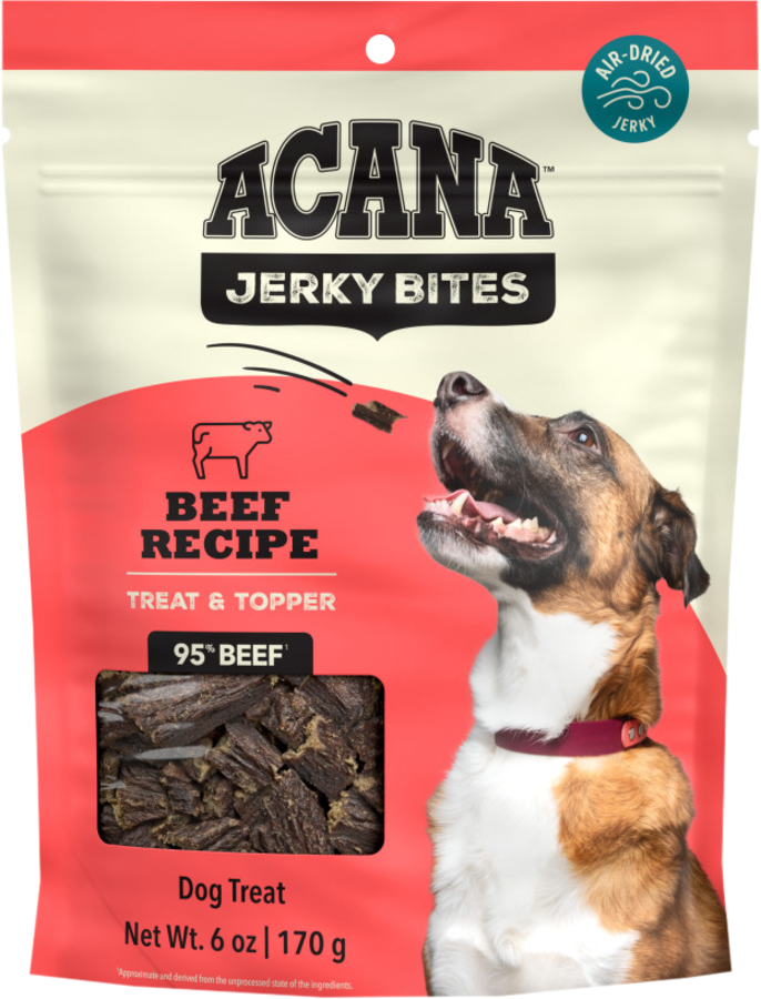 Acana Jerky Bites Beef Grain-Free High-Protein Jerky Dog Treats - 6oz