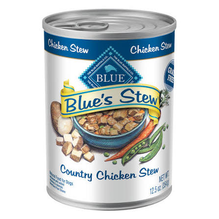 Blue Buffalo Blue Stew Chicken In Gravy Wet Dog Food for Adult Dogs Grain Free 12.5oz