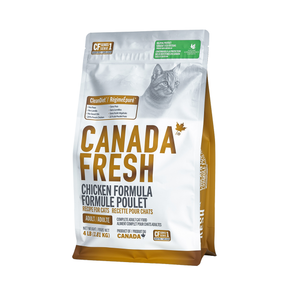 Image of a bag of Canada Fresh chicken formula cat food