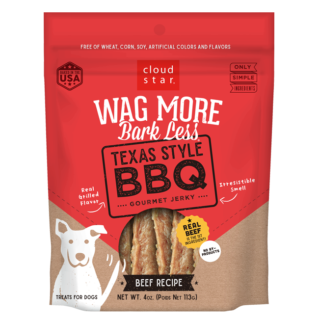 Wag More Jerky Texas BBQ Beef Jerky 10oz