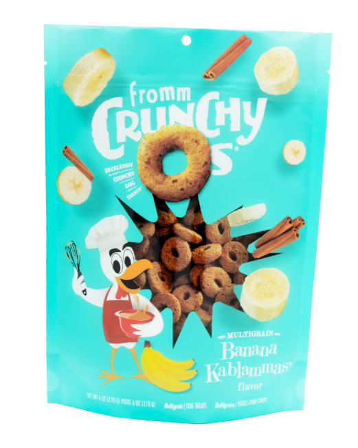Fromm Crunchy O's Banana Kablammas Dog Treats 6oz
