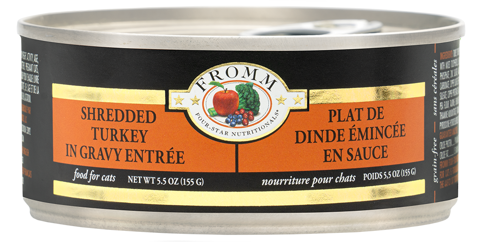 Fromm Shredded Turkey in Gravy Wet Cat Food 3oz