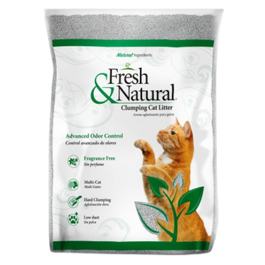 Fresh & Natural Unscented Clumping Clay Cat Litter