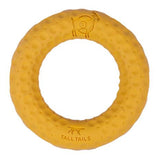 Tall Tails Goat Sport Ring Yellow 3" Dog Toy