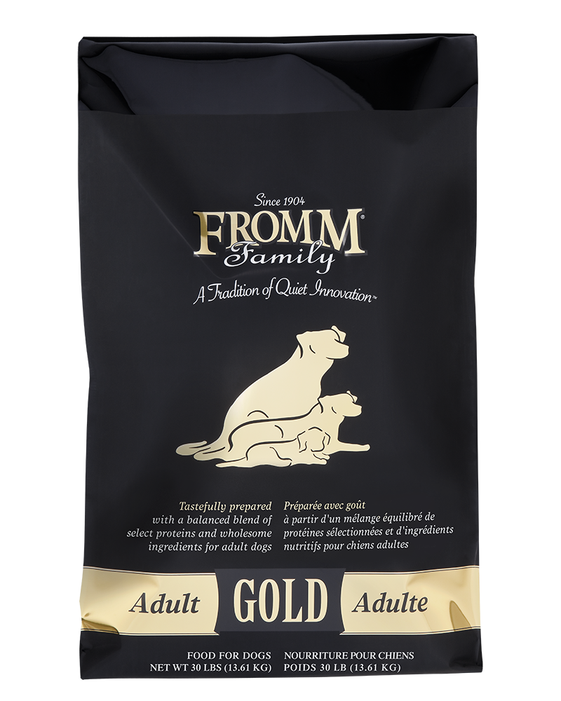 Image of a bag of Fromm adult gold dog food