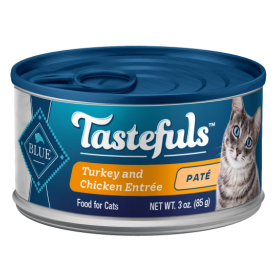 Blue Buffalo Tastefuls Turkey and Chicken Pate Wet Cat Food for Adult Cats - 3oz