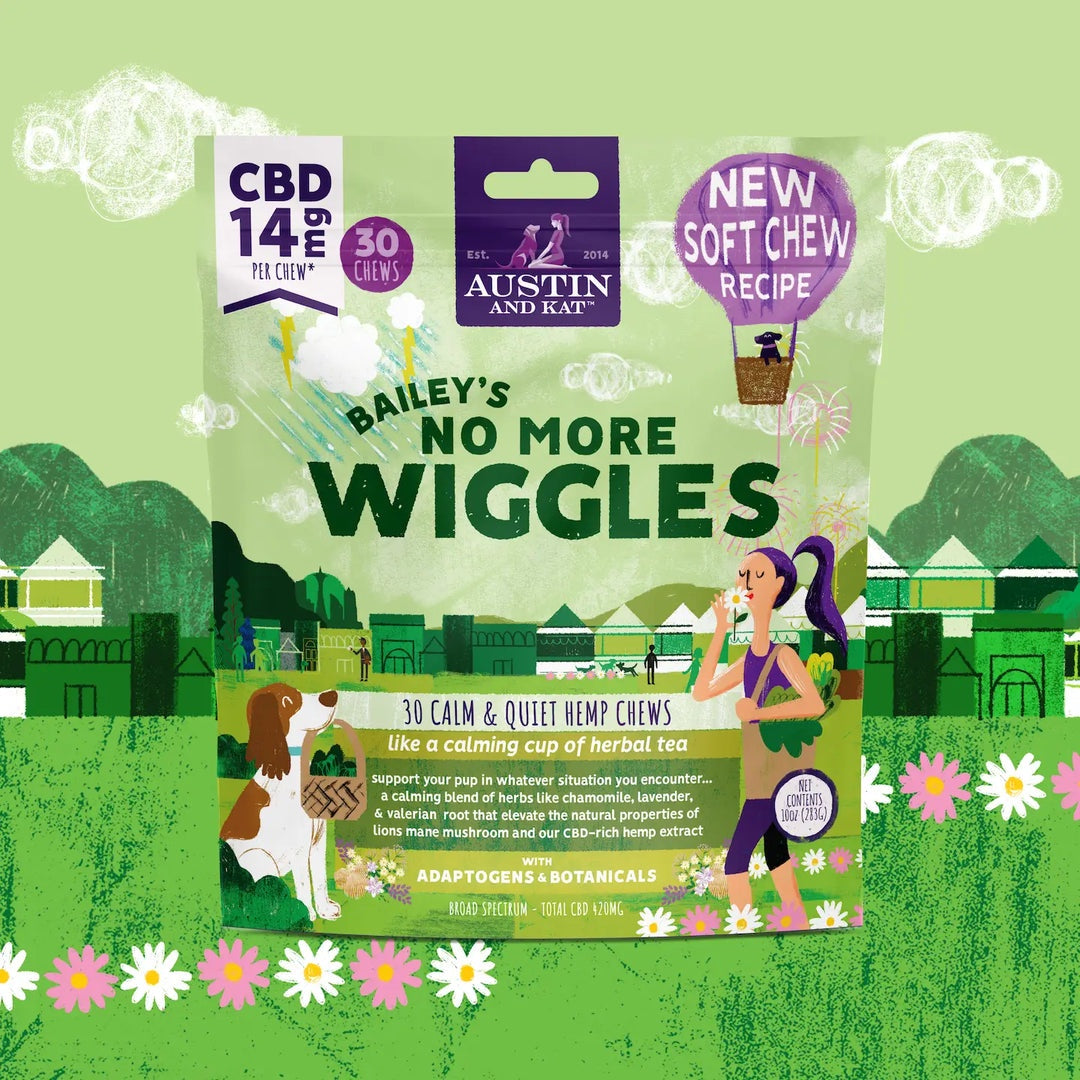 Austin & Kat No More Wiggles Soft Chews 14mg