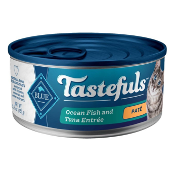 Blue Buffalo Tastefuls Natural Pate Wet Cat Food with Ocean Fish & Tuna Entrée -  5.5oz