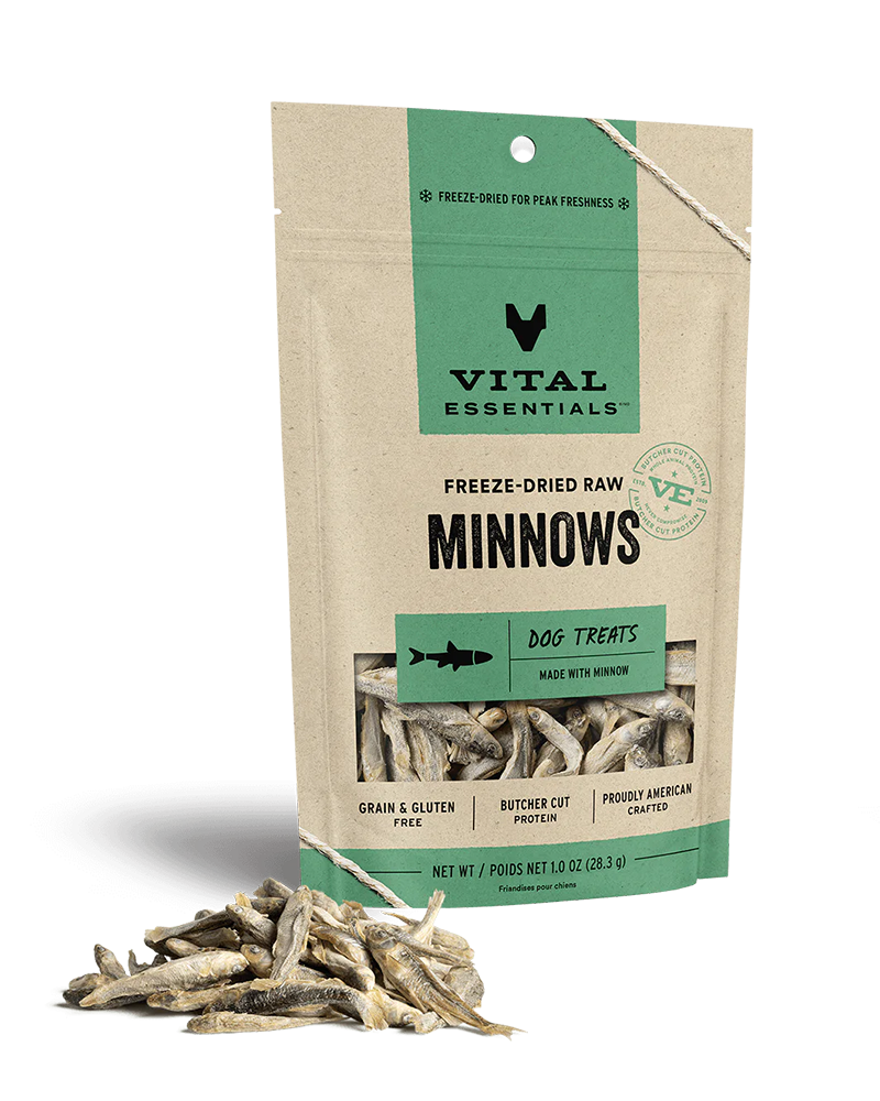 Vital Essentials Freeze-Dried Treats Minnows Dog Treats 1oz
