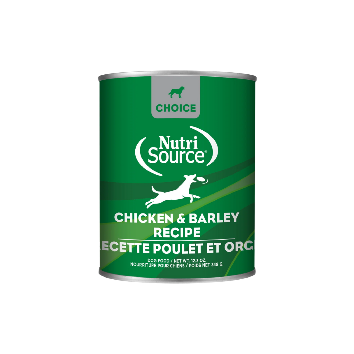 NutriSource Choice Chicken & Barley Wet Dog Food 12.3oz