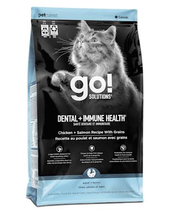 Go! Solutions Dental + Immune Health Chicken & Salmon with Grains Adult Dry Cat Food - 6lb