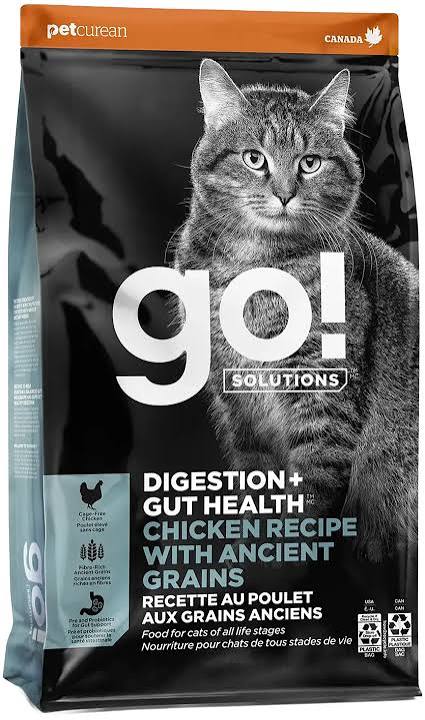 Go! Solutions Digestion + Gut Health Chicken with Ancient Grains Adult Dry Cat Food - 6lb