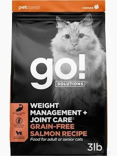 Go! Solutions Weight Management + Joint Care Salmon with Grains Adult Dry Cat Food - 6lb
