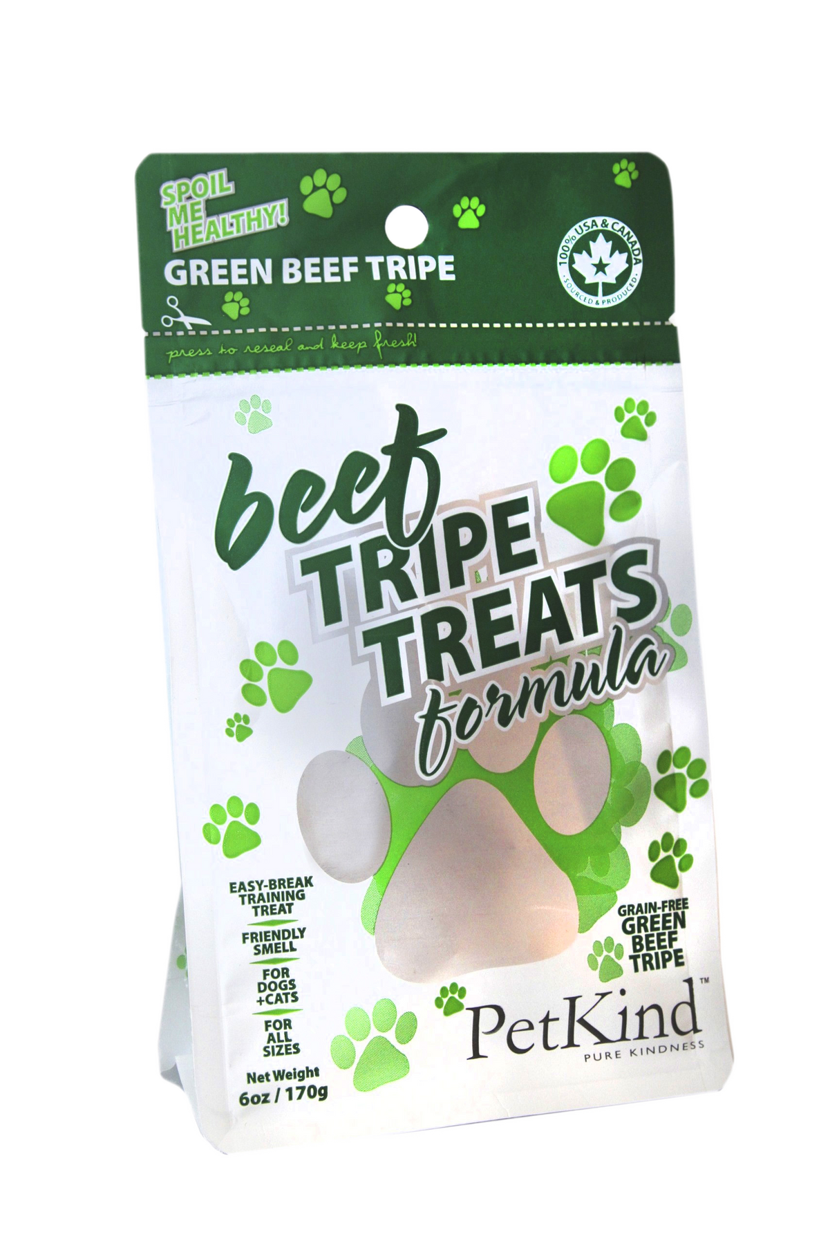 PetKind Green Beef Tripe Treats 6oz