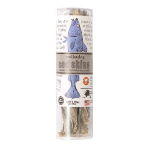 Polkadog Cod Skin Jerky Dog Treats - 4.7oz tube