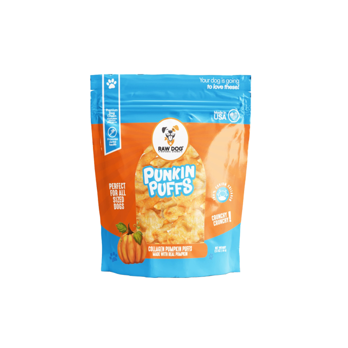 Raw Dog Puffs Punkin Crunchy Dog Treat - 2.5oz