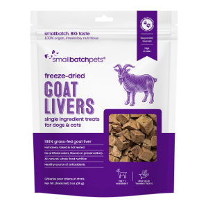 Small Batch Freeze-Dried Goat Livers Dog & Cat Treats 3oz