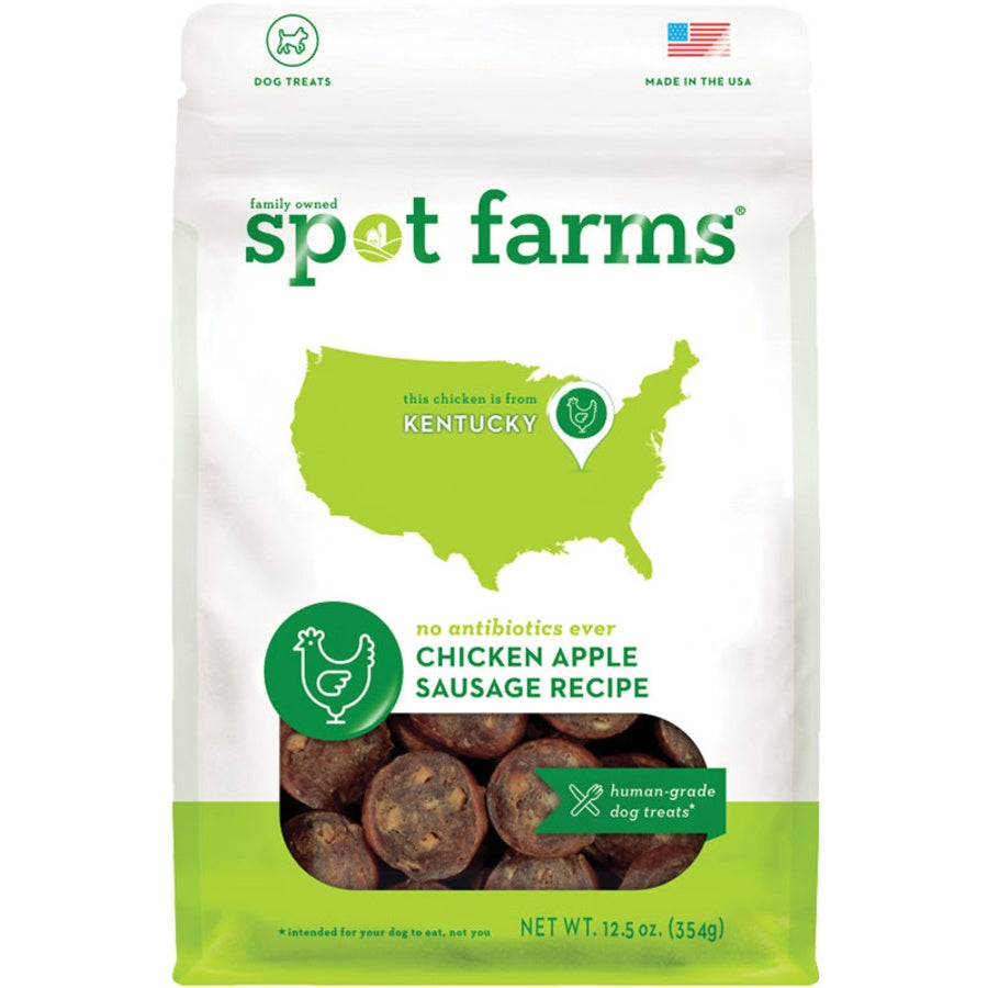 Spot Farms Grain-Free Chicken & Apple Sausage Dog Treats 12.5oz