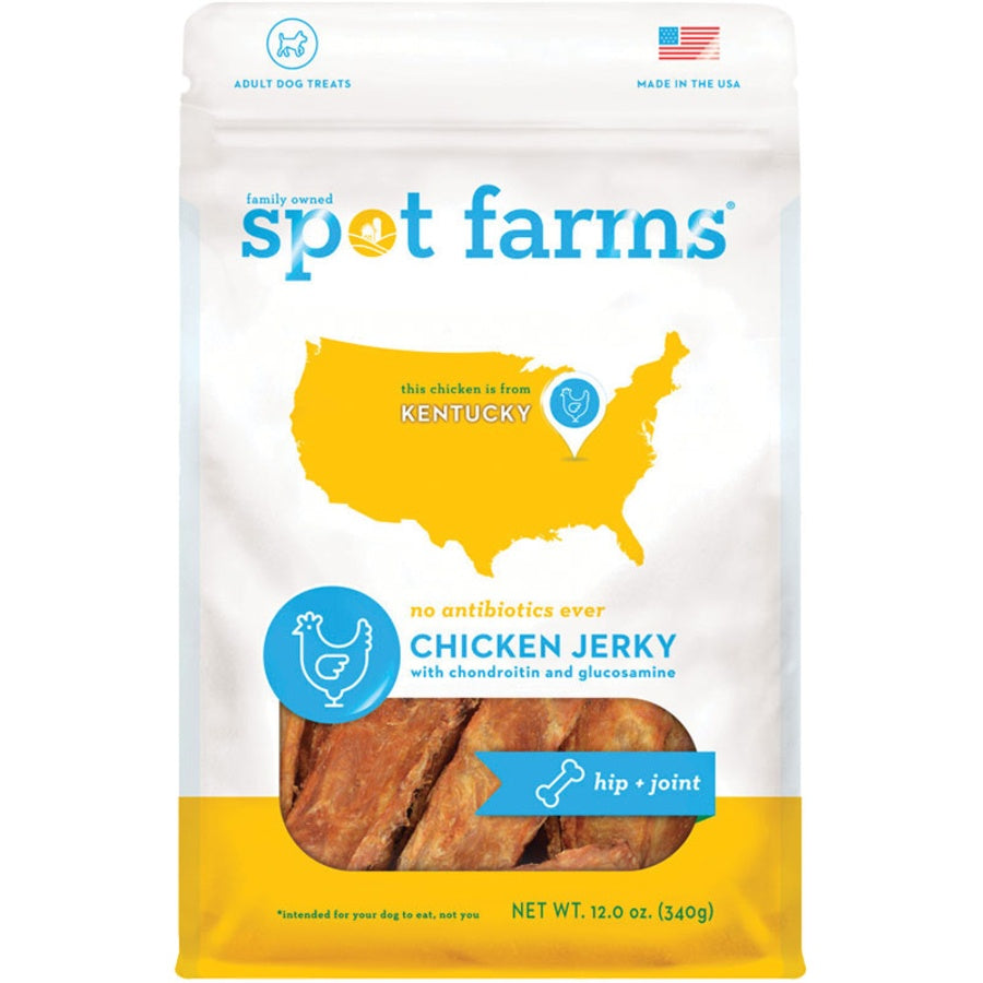 Spot Farms Hip & Joint Chicken Jerky Dog Treats 12oz