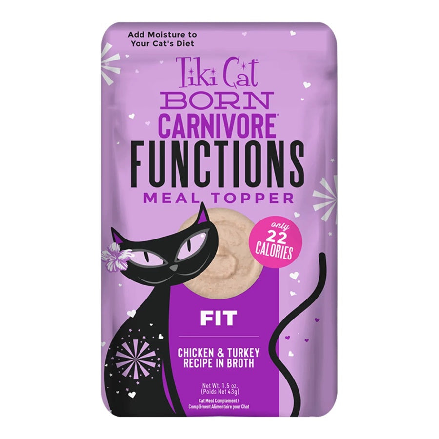 Tiki Cat Solutions Topper Light Chicken & Turkey in Broth Wet Cat Food Pouch1.5oz