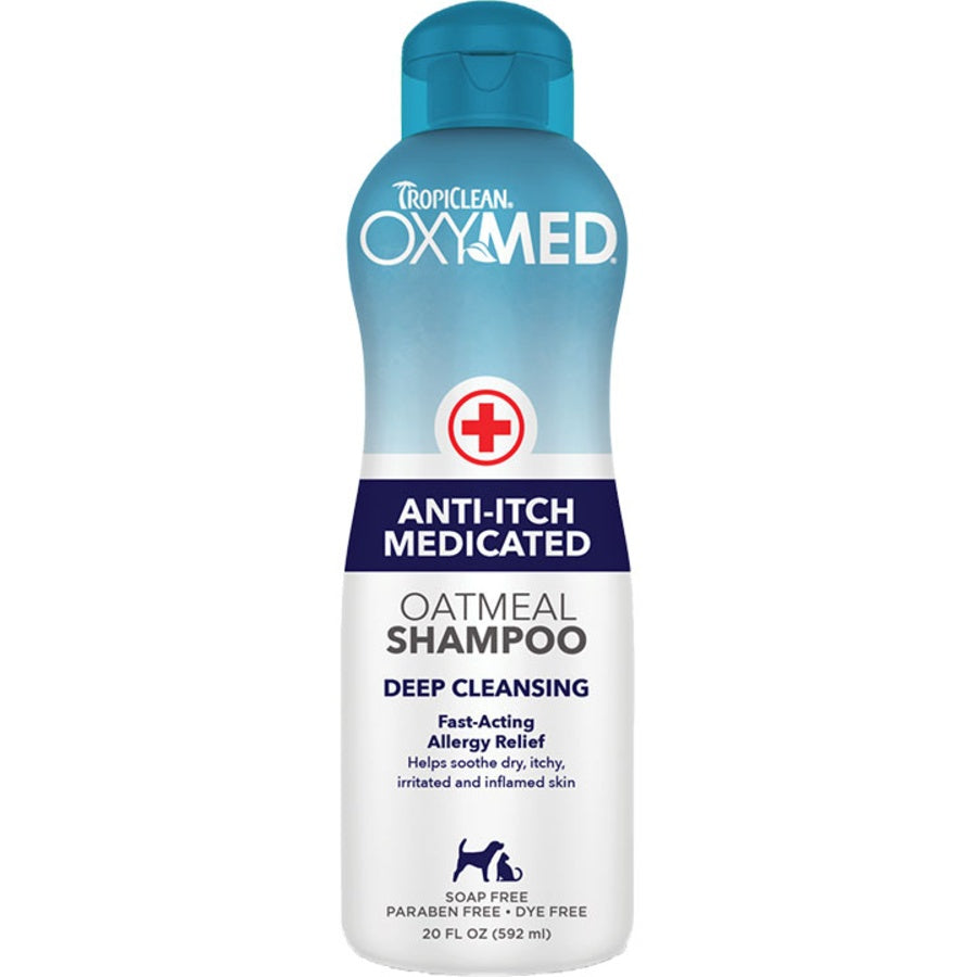 Tropiclean OxyMed Medicated Anti Itch Oatmeal Shampoo 20oz