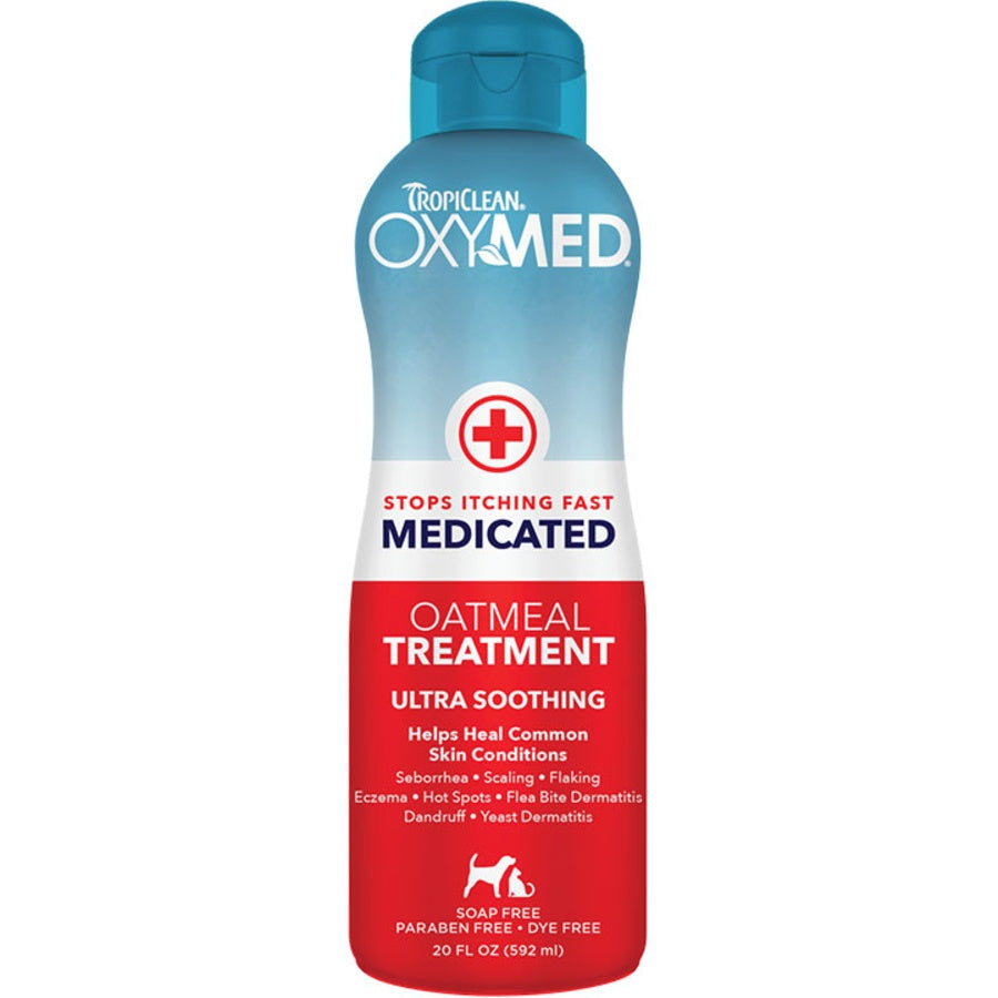 Tropiclean OxyMed Medicated Itch Relief Oatmeal Conditioning Treatment 20oz