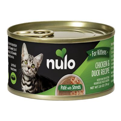 Nulo Pate with Shreds Chicken & Duck Wet Kitten Food, 2.8 oz.