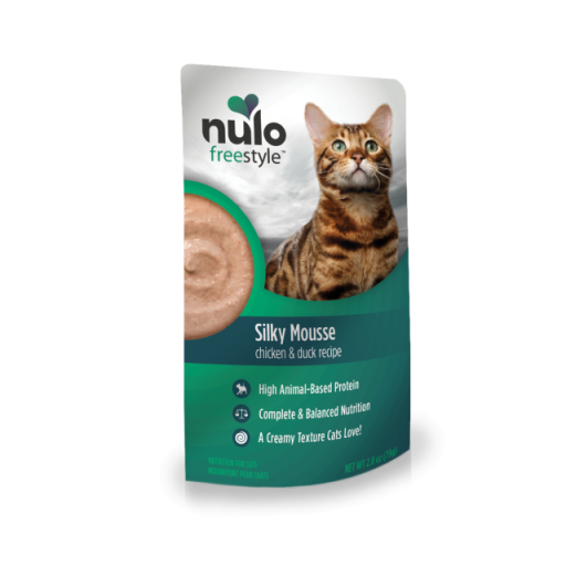 Nulo Cat Silky Mousse, Chicken & Duck, 2.8oz Pouch