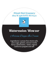 Mixed Mutt Creamery Watermelon Wowzer Artisan Doggie Ice Cream