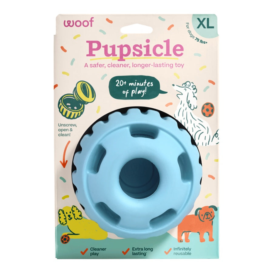 Woof Birthday Pupsicle Dog Toy - Light Blue