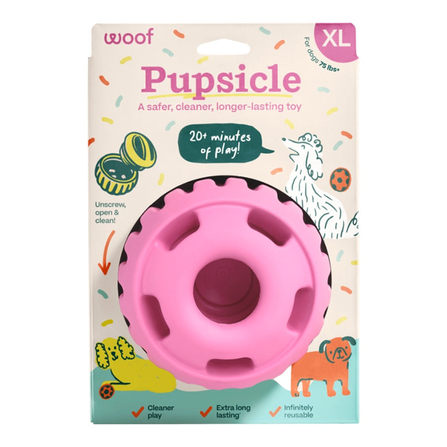Woof Birthday Pupsicle Dog Toy - Pink