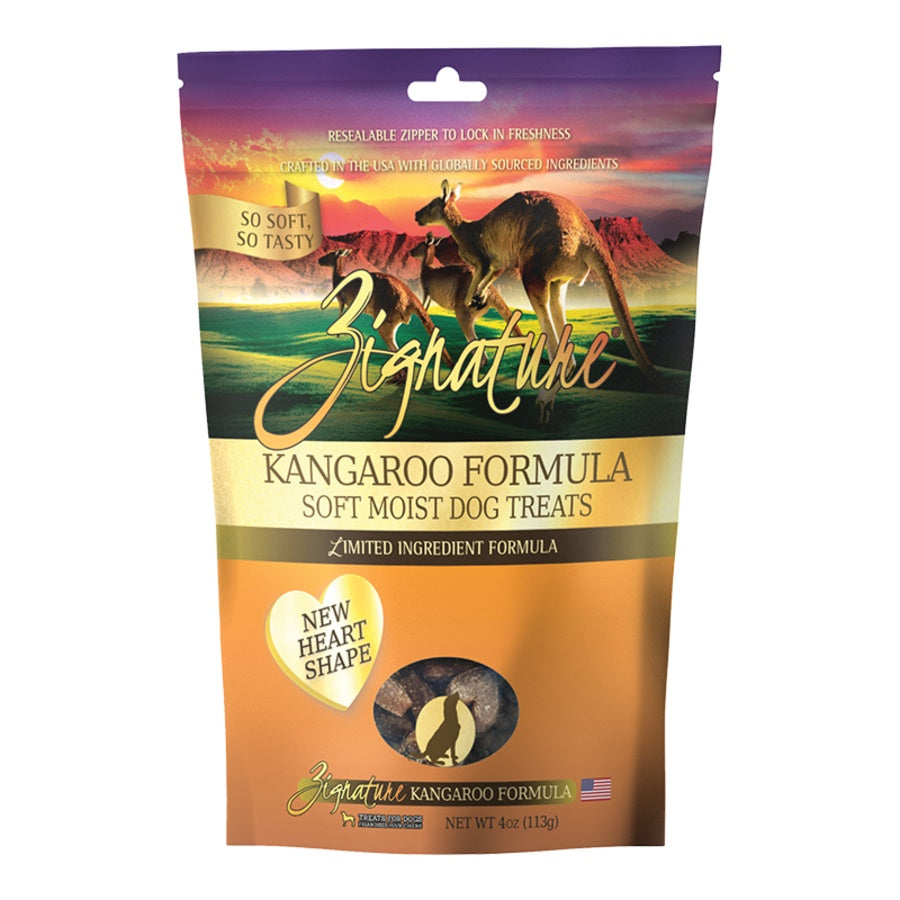 Zignature Soft & Moist Kangaroo Dog Treats - 4oz